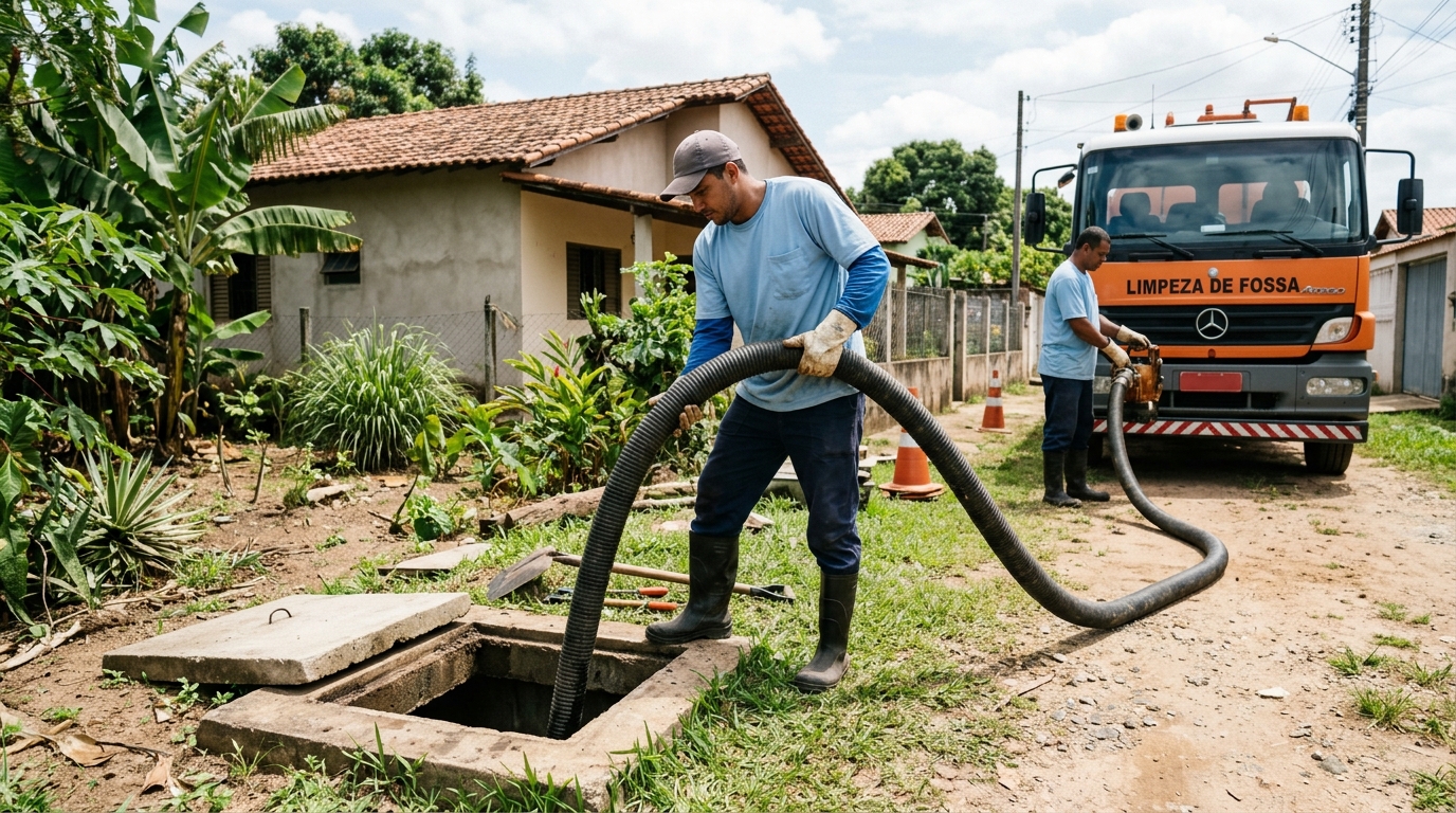 Higienização de fossa residencial em Salvador-BA
